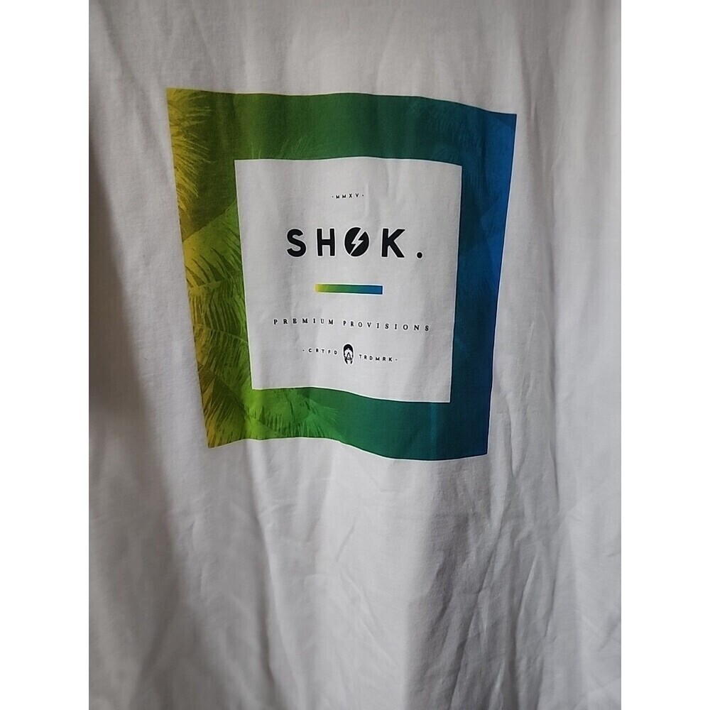 New‎ Shok Premium Provisions Men's T-Shirt XL Streetwear Grunge Excellent B15
